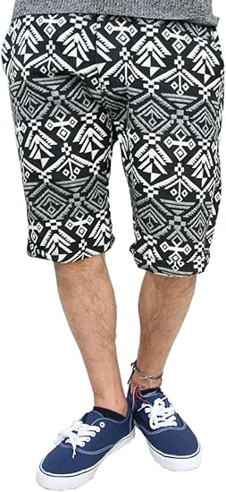 Amazon リアルコンテンツ Realcontents メンズ ショートパンツ 幾何学ネイティブ柄 ハーフパンツ ショートパンツ 通販 Amazon リアルコンテンツ Realcontents メンズ ショートパンツ 幾何学ネイティブ柄 ハーフパンツ ショートパンツ 通販