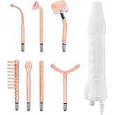 Hi Frequency Facial Care Tool Skin Tonning Device with 7 Electrode Tubes 2 Colors Options Elitzia ETSC640N (Orange)