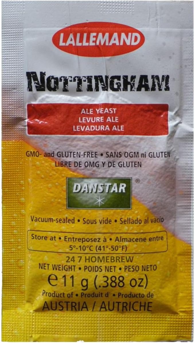 Danstar Nottingham Ale Yeast 11g Fast Fermenting Premium Quality Beers