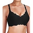 Gailife Scalloped Womens Bras No Underwire Wireless Seamless Bra Push Up Bralette Full Coverage Comfort Raceback Everyday Bra