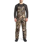 HISEA Insulated Camo Overalls for Men, Winter Water Resistant Hunting Bib Overalls with Pockets for Cold Weather