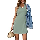 Sampeel Dresses for Women 2026 Casual V Neck Summer Sundresses Fashion Outfits Clothing