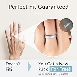 ThunderFit Women Breathable Silicone Promise Rings