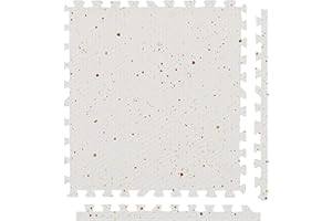 Play Platoon Non-Toxic Large Kids Mats for Floors, Extra-Thick Interlocking Tiles, 24 x 24 in. Puzzle Mat Pieces with Border,