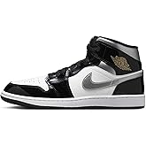 Air Jordan 1 Mid SE Men's Shoes (HV0789-010, Black/White/Metallic Gold/Metallic Silver) Size 13