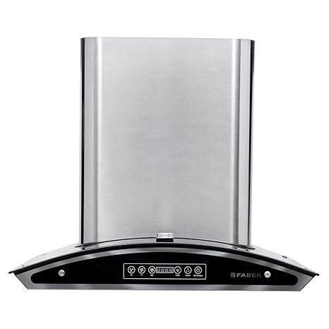 FABER 60 cm 1150 m3/hr Auto Clean Chimney (Premiere energy 60, Baffle Filter, Touch Control, Steel/Grey)