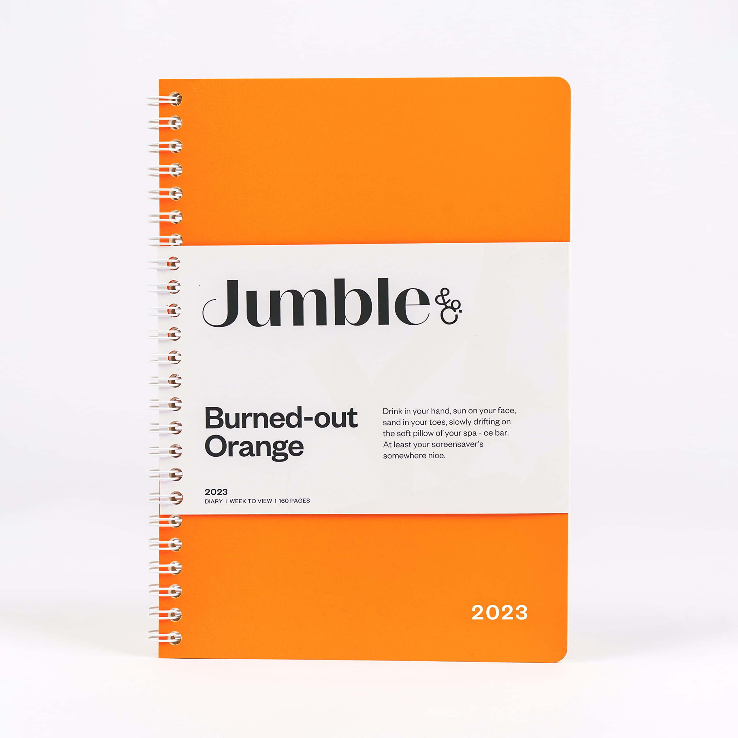 Jumble & Co Convo A5 Week to View 2023 Diary - Burnt Orange