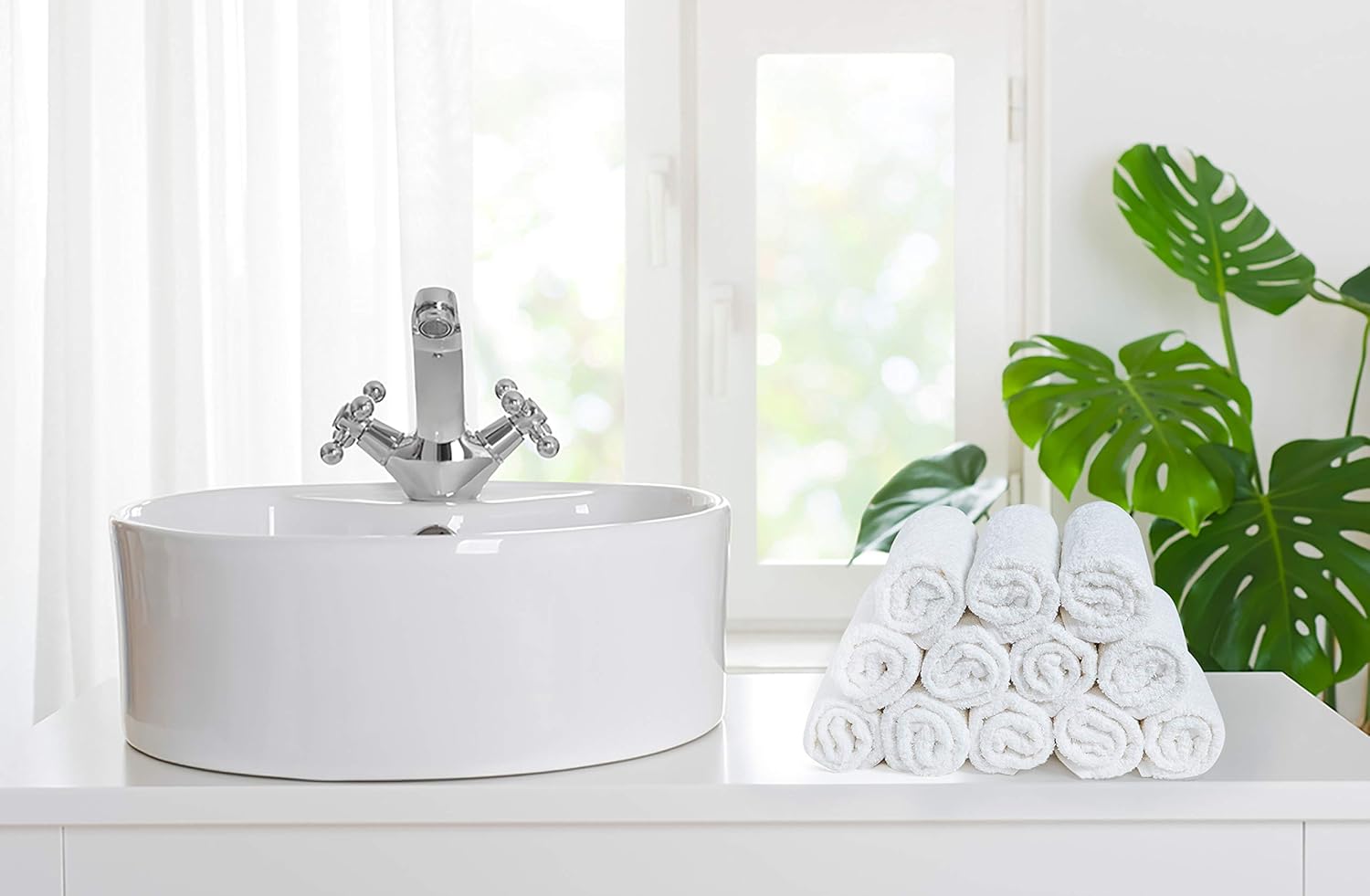 Softolle 100% Cotton Ring Spun Wash Cloths – Bulk Pack of 24 Pieces Washcloths – 12x12 Inches – Wash Cloth for Face, Highly Absorbent, Soft and Face Towels: Home & Kitchen