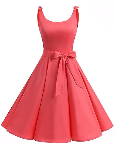 bbonlinedress 1950er Vintage Polka Dots Pinup Retro Rockabilly Kleid Cocktailkleider