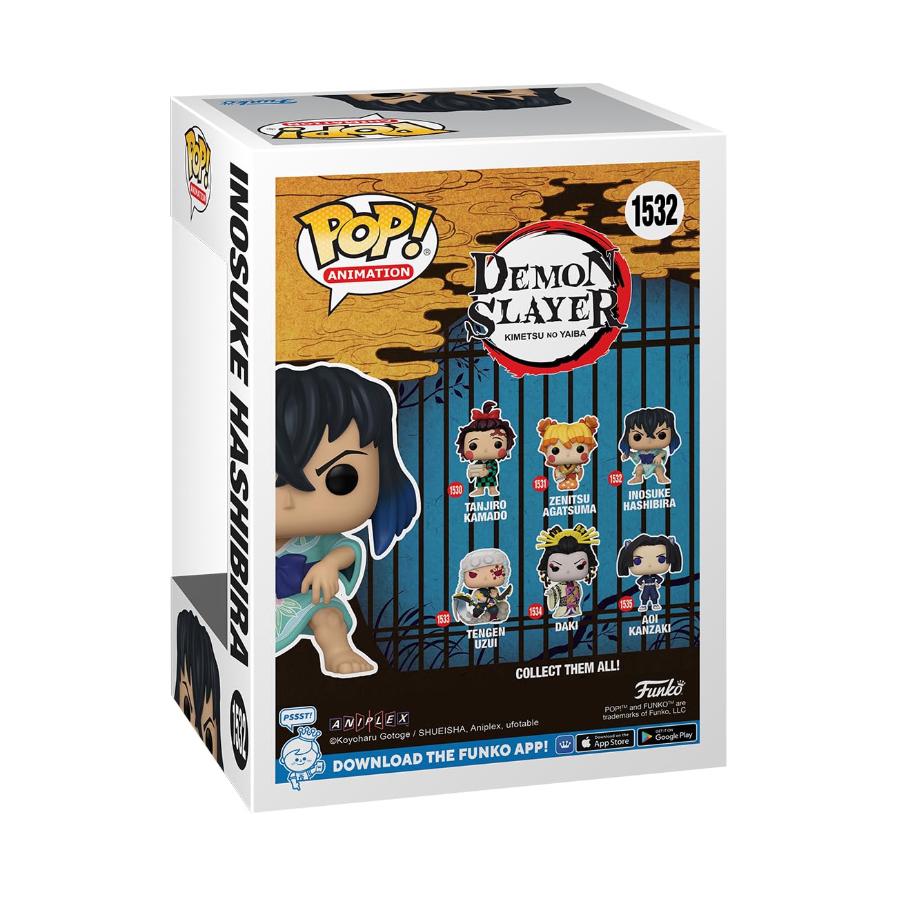 Funko POP! Animation: Demon Slayer - Inosuke Hashibira - (Kimono) - Collectable Vinyl Figure - Gift Idea - Official Merchandise - for Kids & Adults - Anime Fans - Model Figure for Collectors