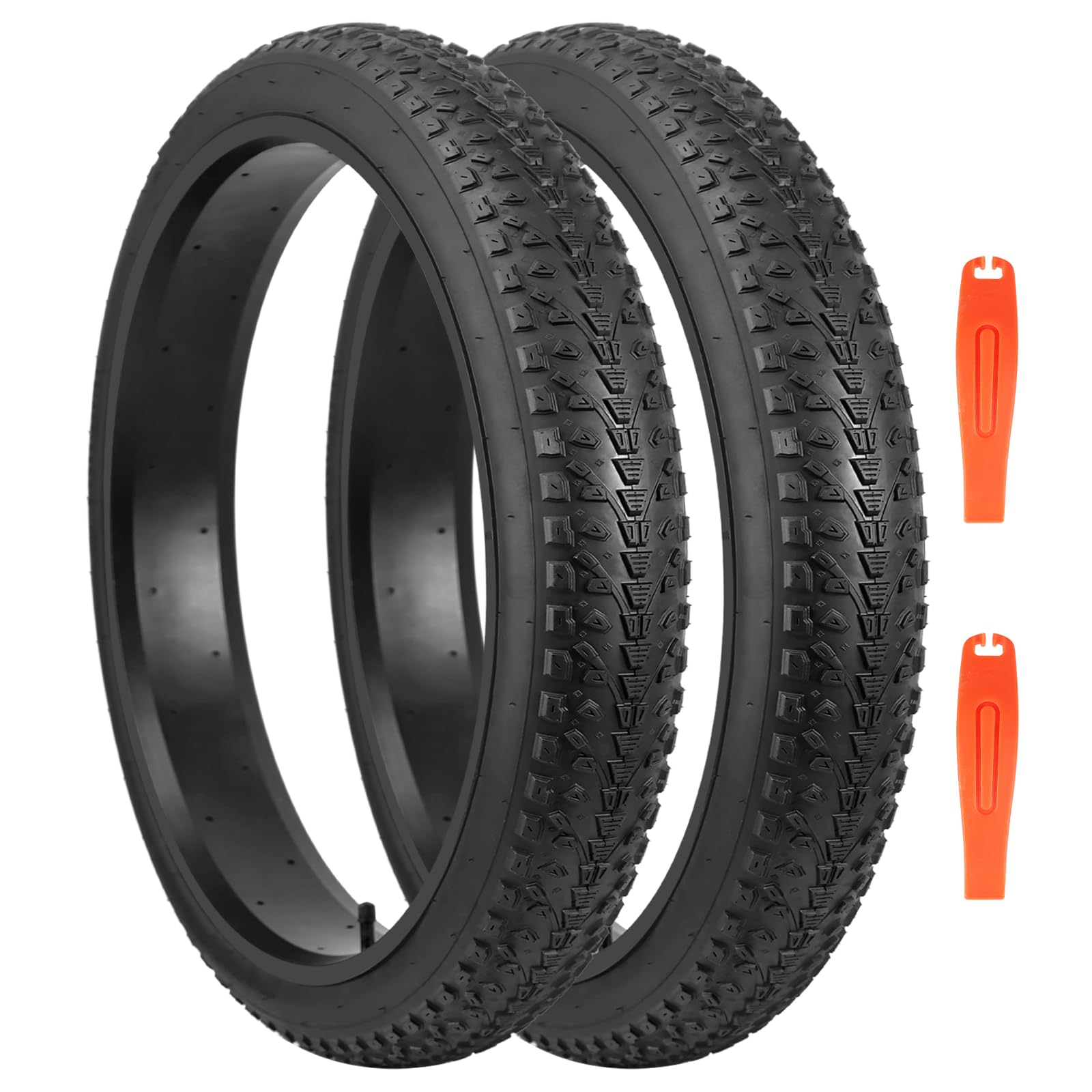 MEGHNA 2-Pack 26x 3.0 Electric Bike Tyres 26"Fat Bike Tyres Foldable Tyre for E-Bike/Snow Bike/MTB