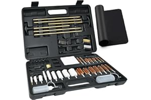 FIREGEAR Gun Cleaning Kit Universal Supplies for Hunting Rilfe Handgun Shot Gun Cleaning Kit for All Guns with Case