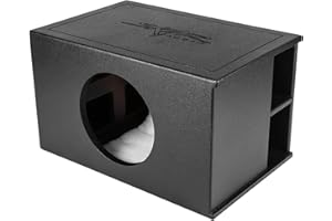 Skar Audio AR1X12V-SPL Single 12" SPL Series Universal Fit Armor Coated Ported Subwoofer Enclosure