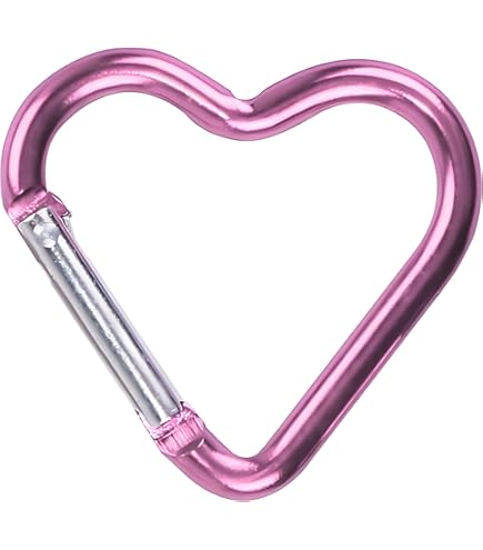 Amazon.com: ZHIZHOUNEY Heart Shaped Aluminum Keychain Clip