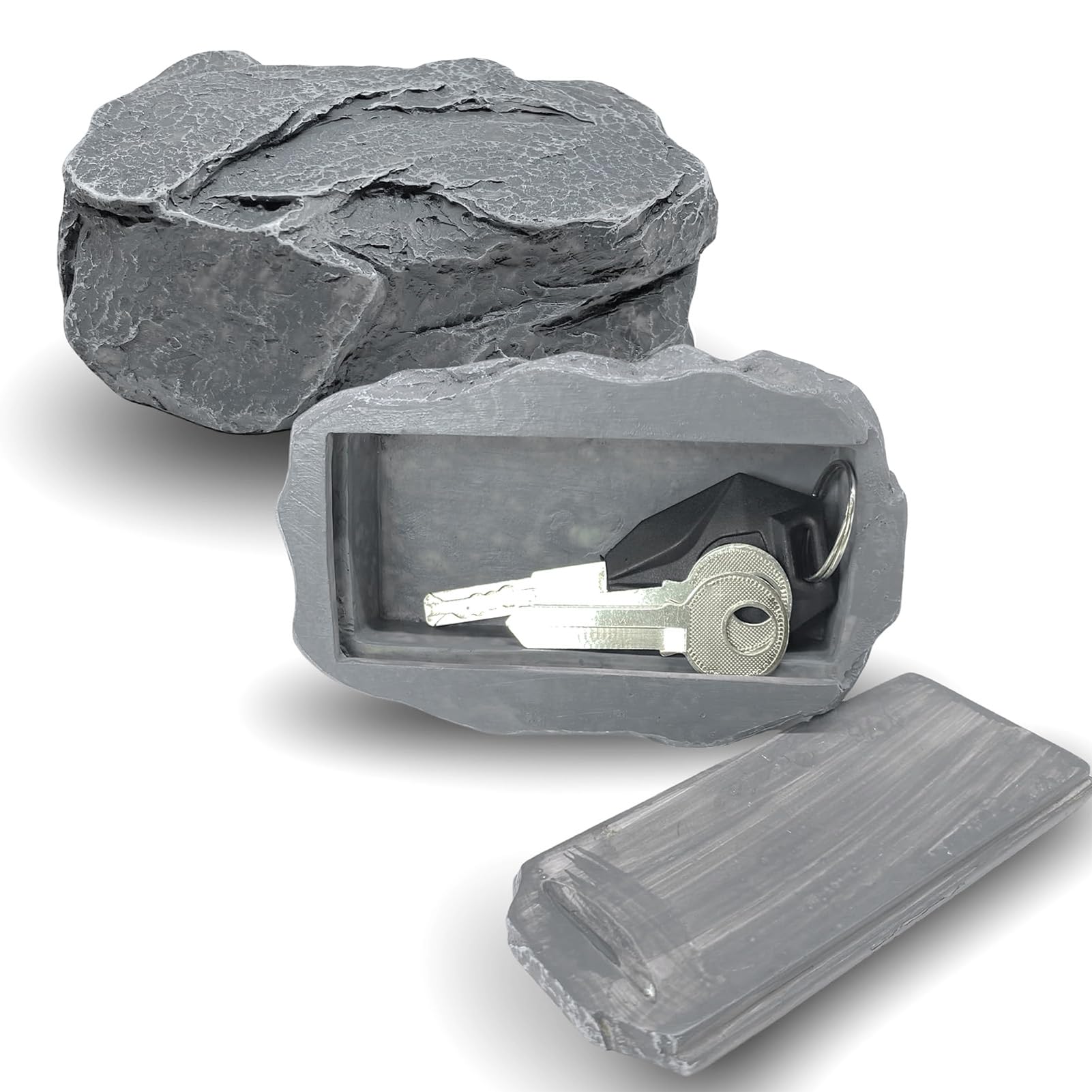 Fake Rock Key Hider Safe For Outdoor Garden or Yard Large Size Design Hide A House Spare Key Lock Box For Outside