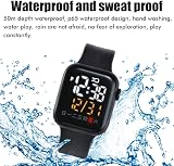 Tumnea Smart Watch Kids Fitness Tracker Electronic Square Touch Screen LED view 4