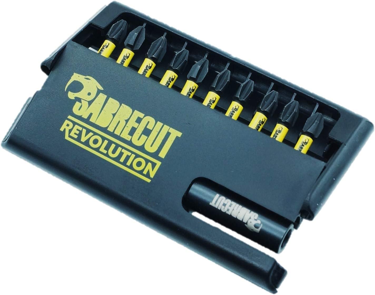 11 Piece SabreCut SCRKB11PH2 Professional Magnetic 32mm PH2 Phillips Impact Bits and 60mm Bit Holder in Storage Box