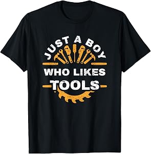 Just A Boy Who Likes Tools T-Shirt