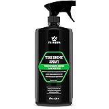 Tire Shine Spray No Wipe - Dressing for Wet & Slick Finish - Keeps Tires Black - With Rubber Protector - Prevents Fading & Yellowing - Repels Water, Salt & Dirt - 18 OZ - TriNova