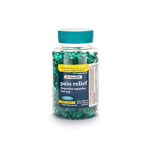 A+HEALTH IBUPROFEN 200 MG SOFTGELS, PAIN RELIEVER/FEVER REDUCER...