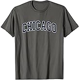 Chicago Illinois IL Vintage Sports Design Navy Design T-Shirt