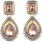 Sither Crystal Earrings for Women Drop Dangling Earrings Fashion Boho Earrings Jewelry for Halloween Party Christmas Gift