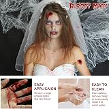 Ptesuply Fake Blood Set 60ml Spray 60ml Dripping 40ml Coagulated Gel Halloween view 7