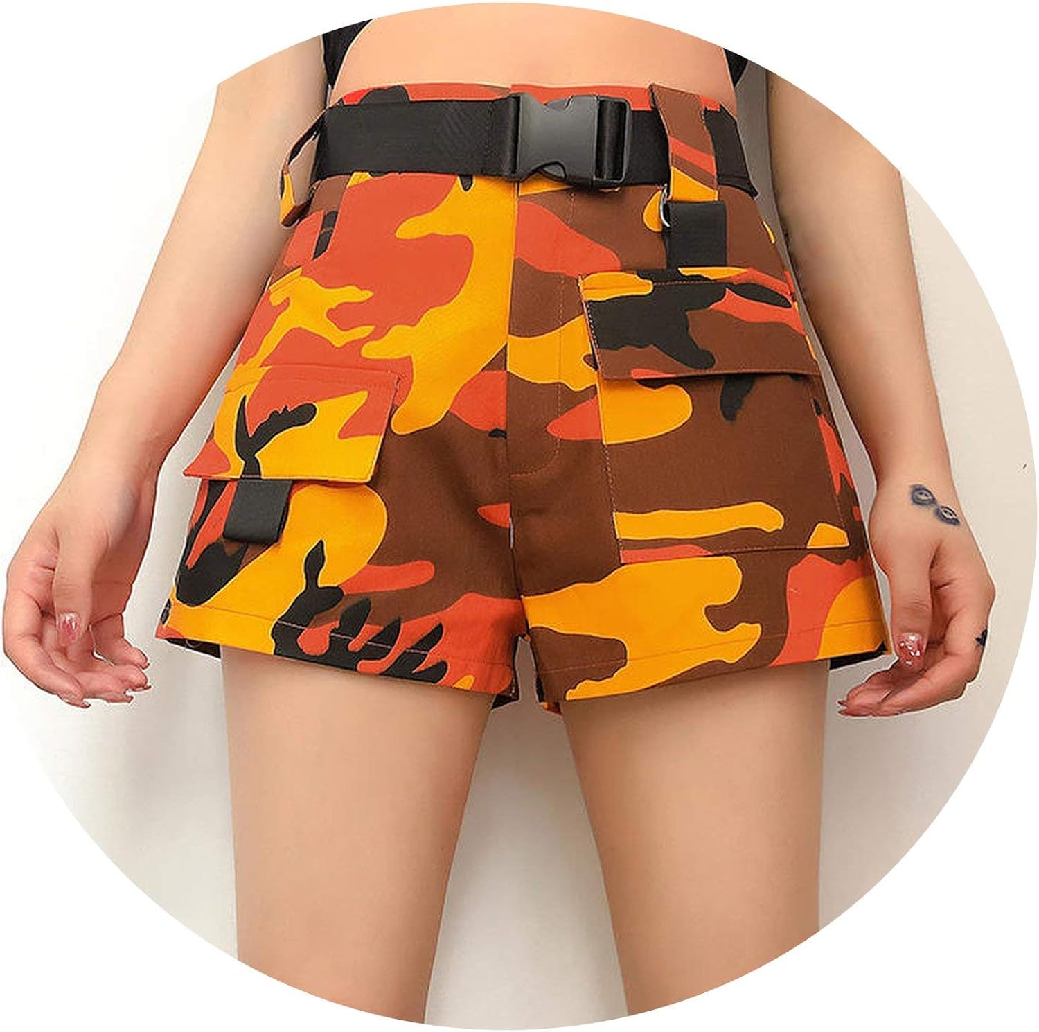 camo denim shorts womens
