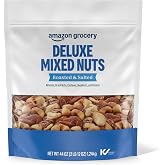Amazon Grocery, Deluxe Mixed Nuts, Roasted &amp; Salted, 44 Oz (Previously Happy Belly, Packaging May Vary)