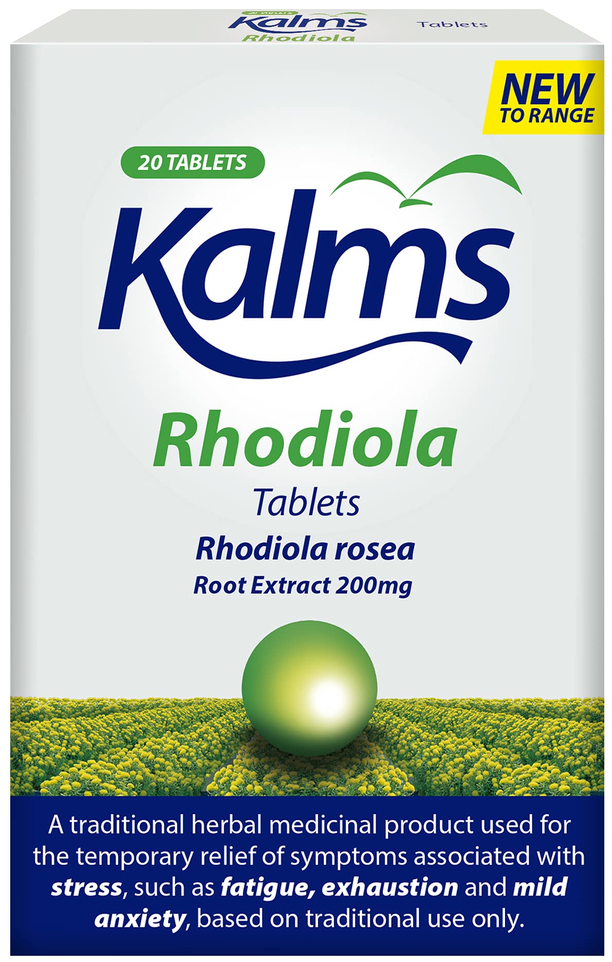 Kalms Rhodiola, 20 Tablets - Temporary Relief From Fatigue And Exhaustion Associated With Stress