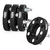 Orion Motor Tech 5x4.5 Hubcentric Wheel Spacers 1 inch 70.5mm Bore with M14x1.5 Studs Compatible with 2015-2022 Ford Mustang EcoBoost 2020-2022 Explorer, 25mm Hub 5x114.3 Wheel Spacer Kit, Set of 4