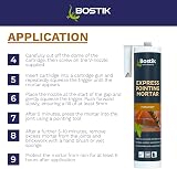 Bostik Express Pointing Mortar Grey 310ml Ready-to-Use Weather Resistant view 6