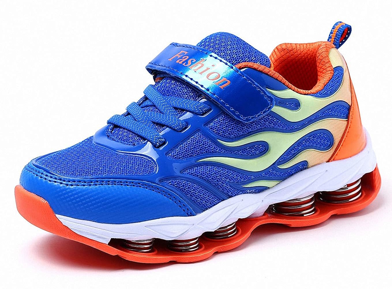 orange kids tennis shoes