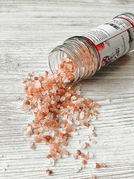 LUNN PINK ROCK SALT | 4.24 OZ (120 GM) | WITH GLASS GRINDER.