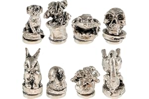 PTMTFYL 8 Pcs Hinge Head Home Decoration, Vintage Door Hinge Heads Decorative Topper, Bronzed/Silver Magnetic Hinge Head Toppers, Door Hinge Pin Topper (Bronzed)