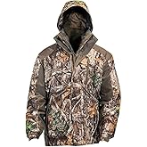 HOT SHOT Men’s 3-in-1 Insulated Camo Hunting Parka, Waterproof Jacket, Versatile Camouflage Hunting Clothes for Men