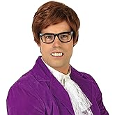 fun shack Mens 60s Wig Men, Movie Wigs Men, 70s Wigs for Men, 70’s Disco, Ginger Short Cosplay Wig, 60s Character Wig Men