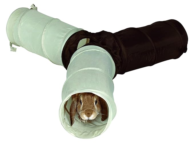 Trixie 62791 Spieltunnel, Kaninchen, 3 × ø 18 cm/47 cm