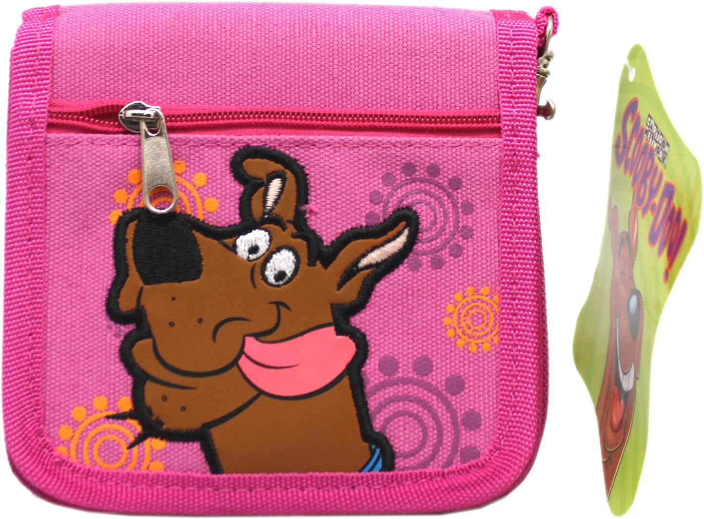 Scooby-Doo! Magenta Colored Fabric Soft Touch Patch Mini Purse Wallet