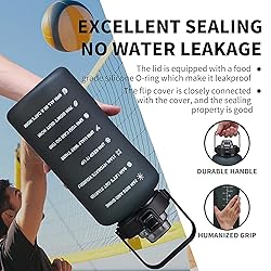 ST-YIBEN 100oz Large Motivational Water Bottle with