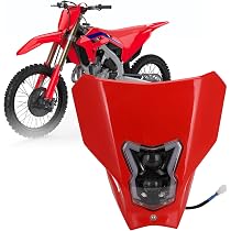 Phare LED Motocross Pour Honda CRF250F/450R XR400 - Blanc, 6000K, 3100 Lumens