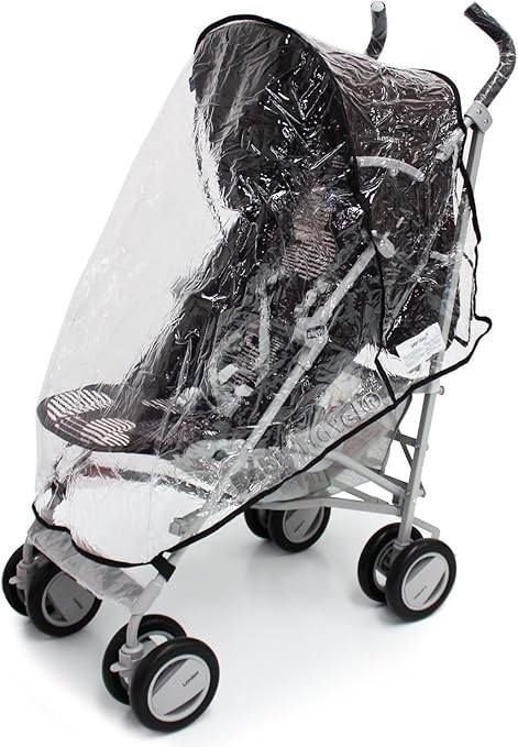 chicco stroller rain cover in black