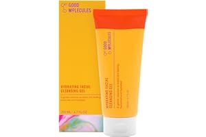 Good Molecules Hydrating Facial Cleansing Gel - Face Wash with Rosewater and Pineapple Extracts to Brighten, Cleanse, and Moisturize - Facial Cleanser, Skin Care