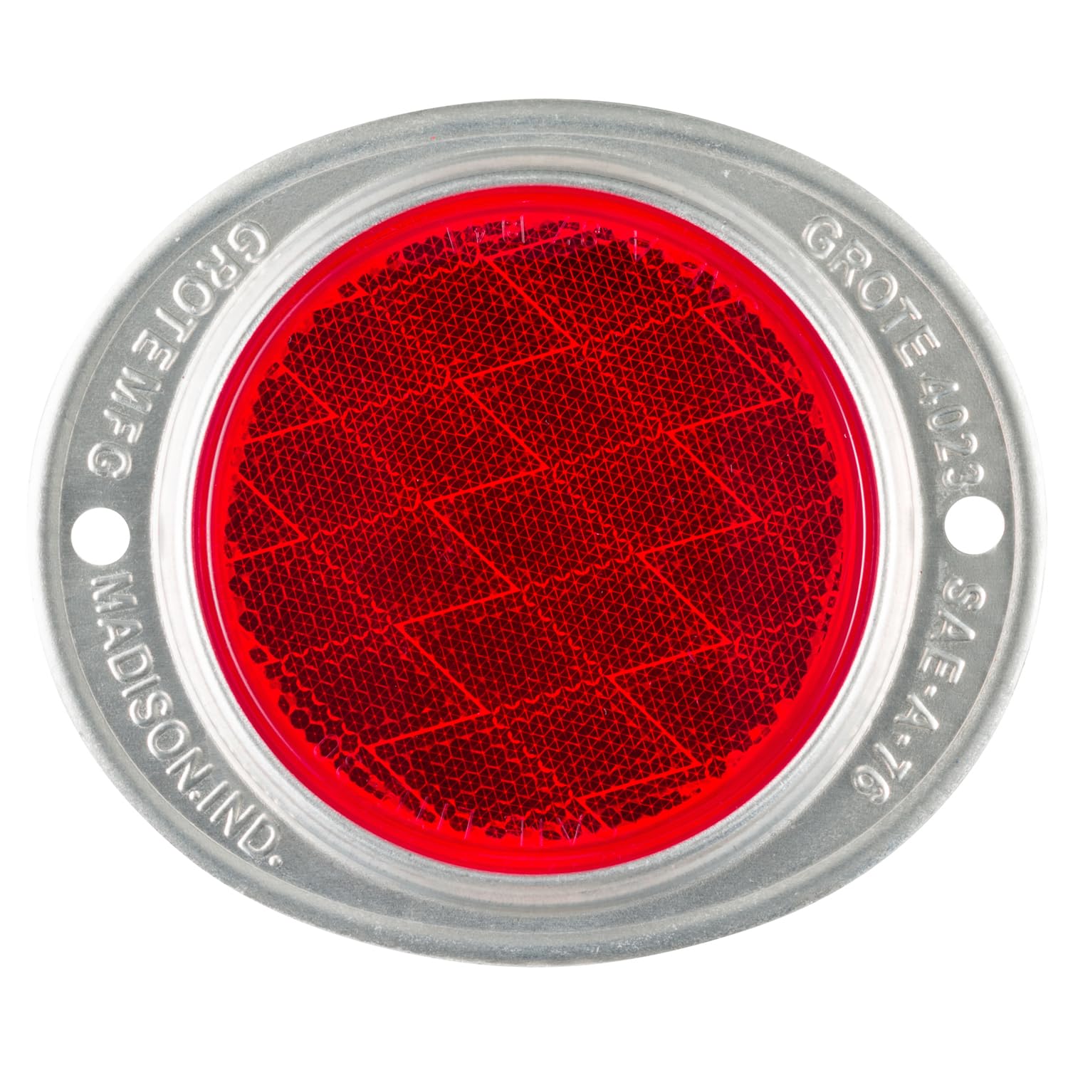 Photo 1 of Grote 40232 Red Aluminum Two-Hole Mounting Reflector