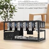 HWGING 6 GPU Mining Rig Frame Stackable Stainless Steel Miner Computer Rack view 6