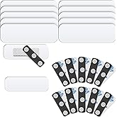 Mifflin-USA - Blank Name Tags with Magnetic Backing - 10 Pack, 1” x 3” - ID Badge Holders with 3 Strong Neodymium Magnets - Customizable & Reusable Badges with Round Corners