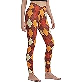 sissycos Women's Christmas Halloween Crossover Leggings High Waisted Buttery Soft Printed Tights 27"