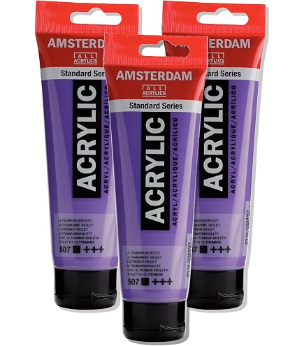Colore Acrilico Amsterdam Expert Series Titanium Buff Deep, Tubo 75 Ml, Alta Resistenza Alla Luce