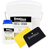 armoglaze Odorless Bathtub Refinishing Kit – Durable, Self-Leveling Epoxy for DIY Reglazing – Works on Porcelain, Fiberglass, Enamel, Acrylic, Cast Iron – 2.7kg – Made in the USA