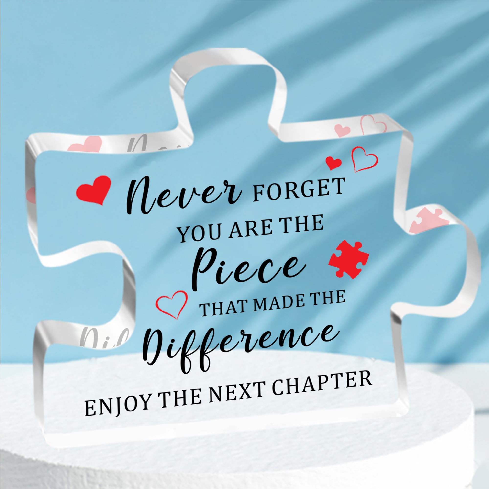 HULALA Leaving Gifts For Colleagues Women Men Retirement Gifts For Women Men Thank You Appreciation Gifts For Teacher Mentor Nurse Puzzle Plaque Present